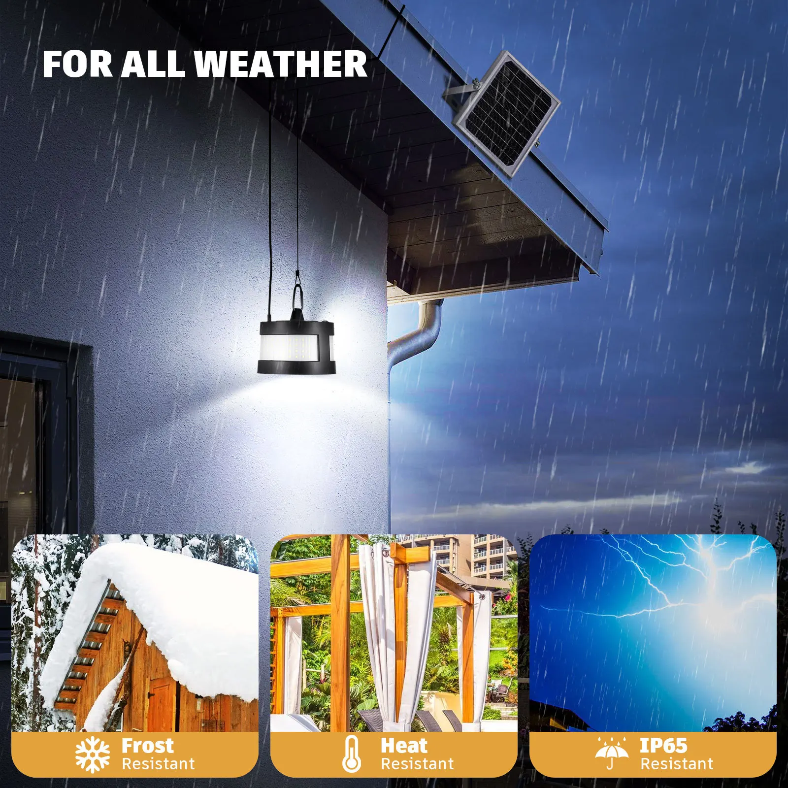 160 Led ضوء معلق بالطاقة الشمسية في الهواء الطلق، فانوس قلادة يعمل بالطاقة الشمسية لساحة شرفة الحديقة، التخييم التلقائي الموفرة للطاقة