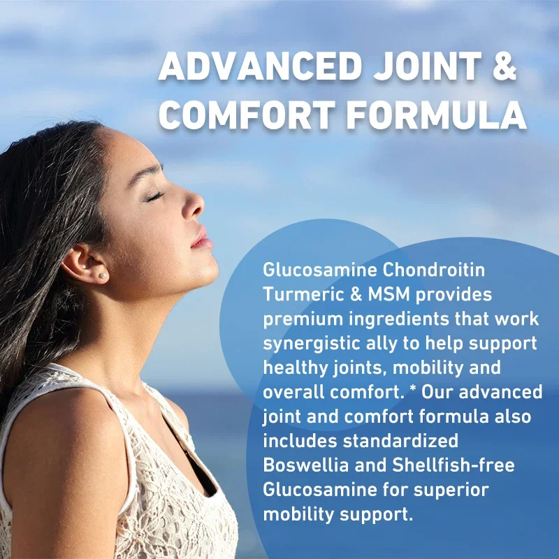 Glucosamine Chondroitin Turmeric & MSM - Supports Joint, Bone, and Cartilage Health, Maintaining Joint Mobility and ComfortSuppl - Image 4