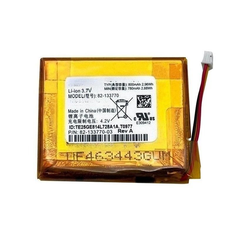 High Quality 82-133770-01 Barcode Scanner Battery 3.7V 780mAh for Zebra CS3300 CS3070 Brand New Replacement Battery