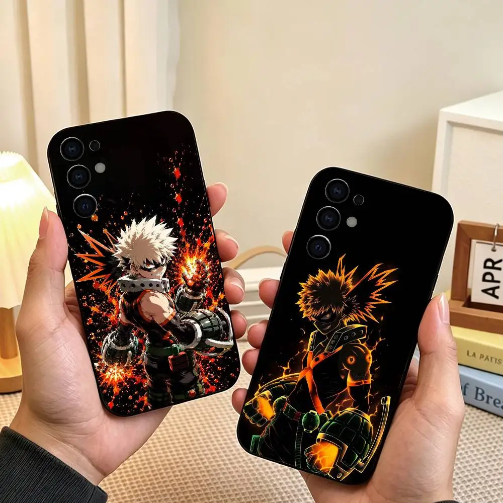 My Hero Academia Katsuki Bakugo  Phone Case For Samsung S26,S25,S24,S23,S22,S21,S30,Ultra,Plus,Fe,Soft Silicone Black Cover Gift