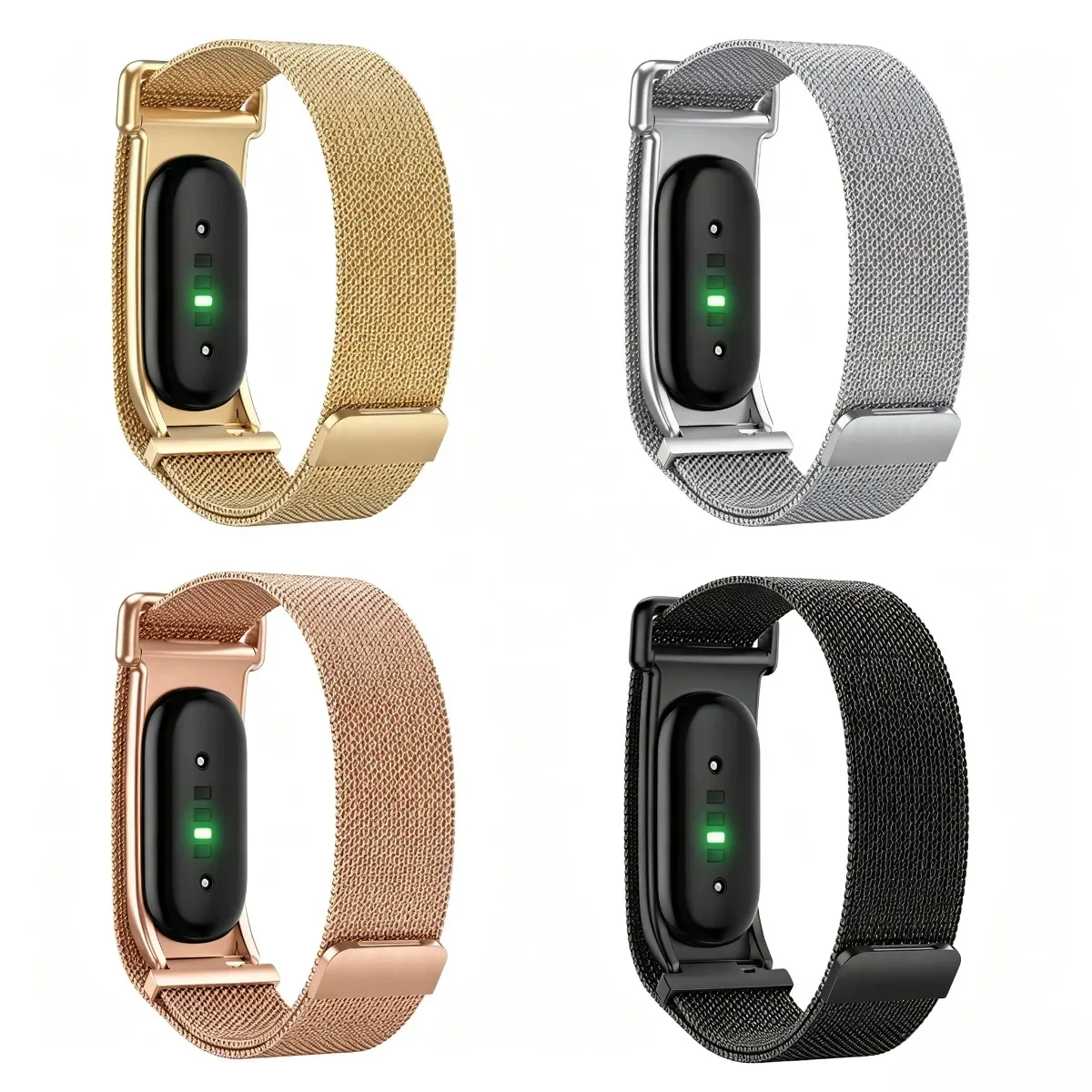 Für Google Fitbit Air Armband Edelstahl Milanaise Smartwatch Metallband Verstellbares Armband für Fitbit Air Ersatzarmband