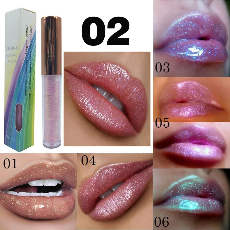 6 Color Chameleon Lip Gloss Smooth Lip Glaze Bright Flash Pearlescent Bright Moisturizing Lipstick Shiny And Sexy Lips Comestic