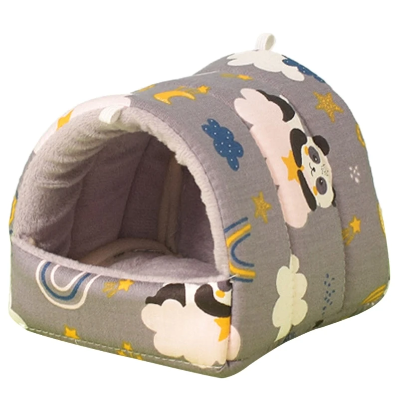 Furões Inverno Cama Dormir Casa Escondida Ouriços Gaiola Decoração Habitat 090C