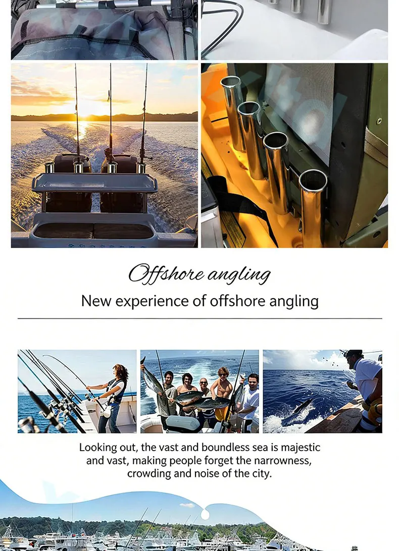316 Edelstahl Angelrutenhalter, Trolling-Rutenständer für Yacht und Meeresfischerei, Rutenmontageplattform – Detail 2