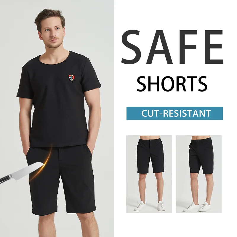 Summer Safety Cut Resistant Concealed Anti Blade Pants Bodyguard Police Self-defense Knife Stan Proof Shorts Men Women