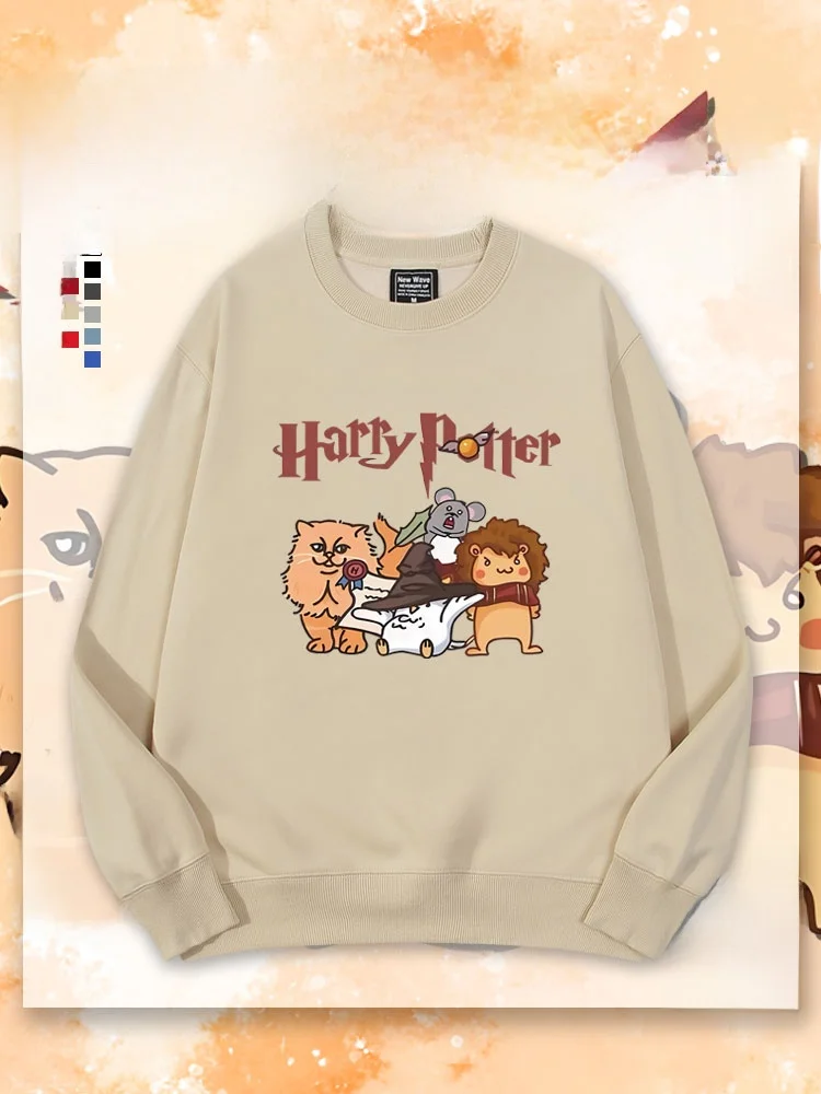 

warts Magic Academy Slytherin Hoodie Children Couples Clothes Autumn Winter round Ne Printed Swe...