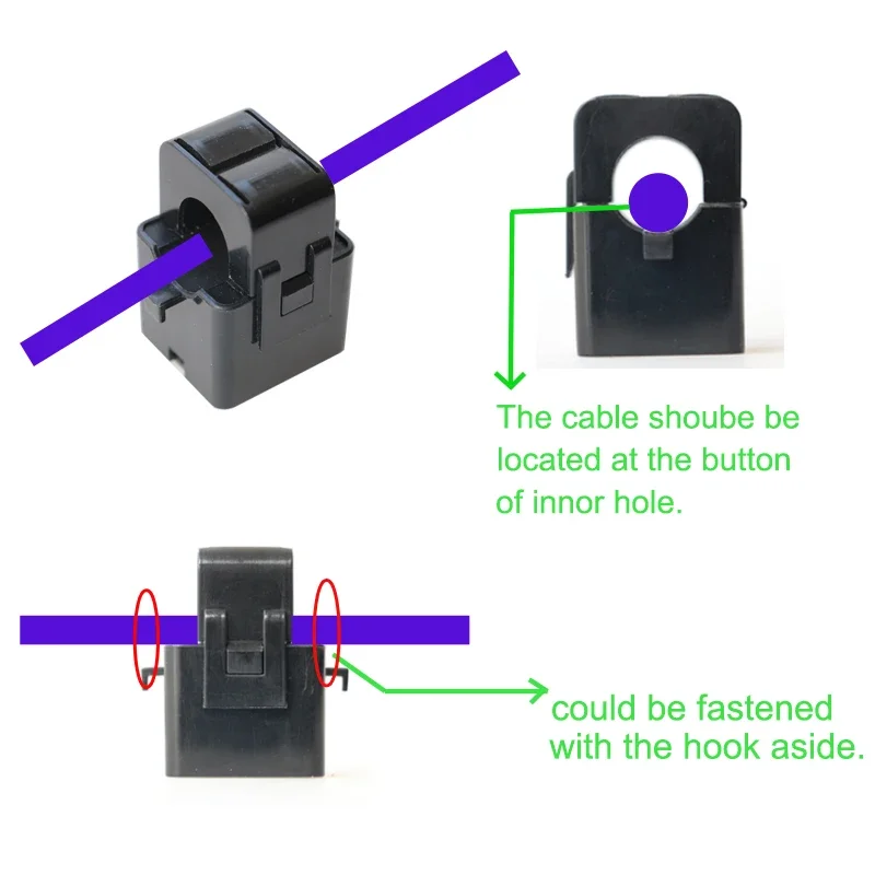 Split Core Current Transformers KCT-16 clamp on CT Easily to install 50A 60A 100A 120A 200A for Ammeter and Power analyzer