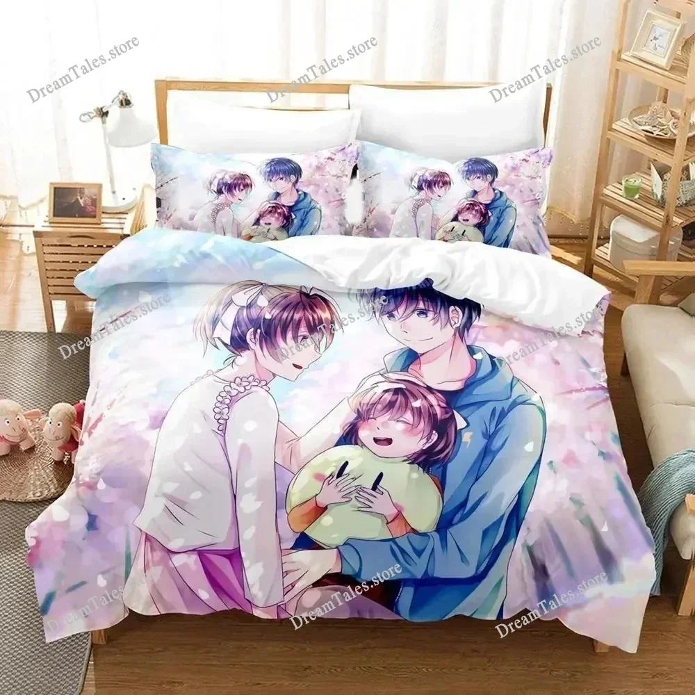 

3D Printing CLANNAD Cartoons Bedding Set Duvet Cover Bed Set Quilt Cover Pillowcase Comforter King Queen Size Boys Adult Bedding