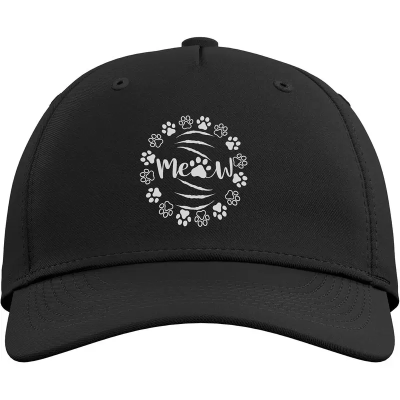 Graphic Cat Retro Cat Motifs Cat Cute Cat Owner Cat Dad Tees Adjustable Baseball Hat