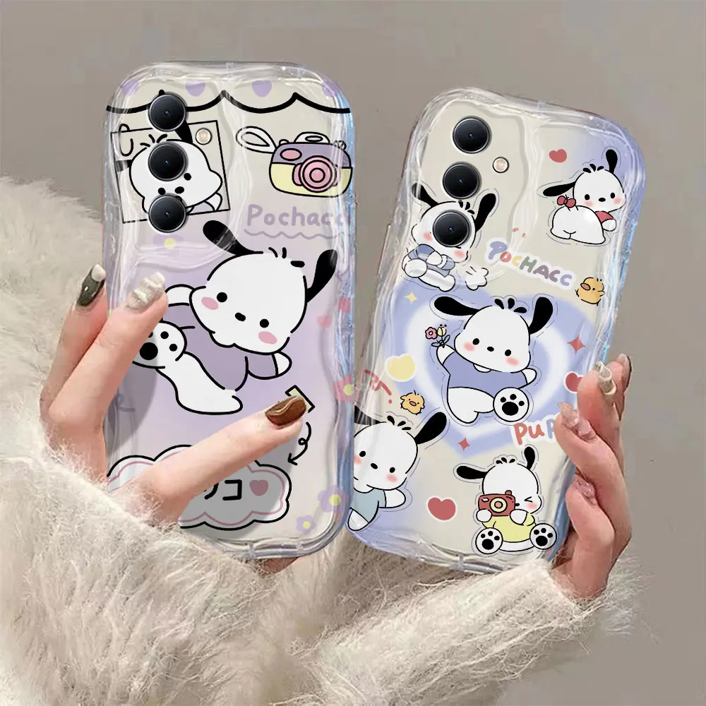 

Sanrio Pochacco 3D Wave Case For Xiaomi Mi 14 12 12T 11 Lite Poco M6 X6 X5 X4 F4 X3 M3 Pro 4G 5G Soft Silicone Cover