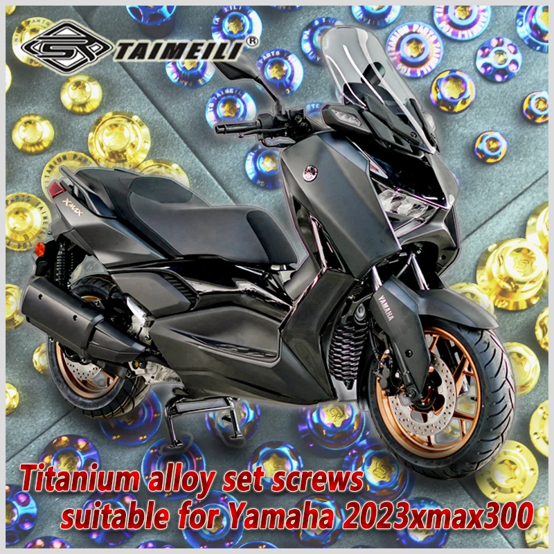 TAIMEILI Titanium Alloy Bolts Are Suitable for Yamaha XMAX300 Motorcycle Modification Screw Repair and Replacement Screw No.1