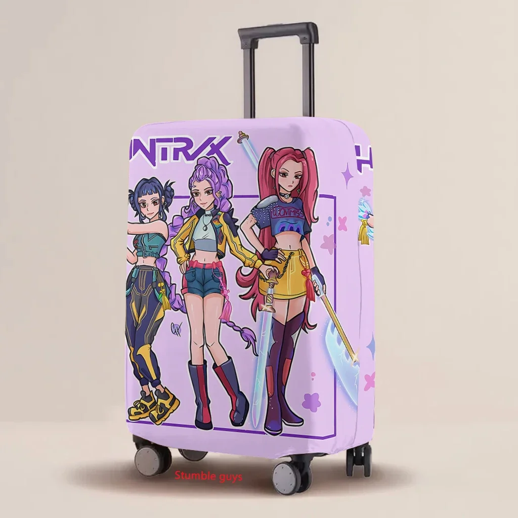 

Cartoon Luggage Cover Kpop Demon Hunters Elastic Protective Case Universal Travel Accessories​