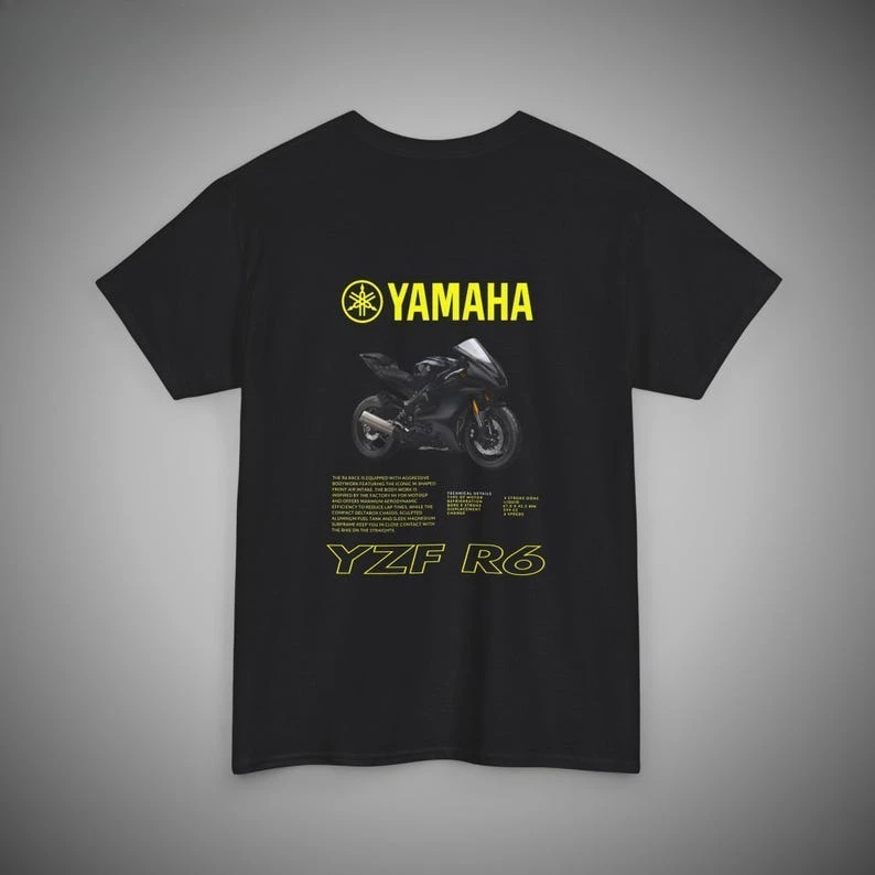 

Мотоциклетная футболка Yamaha R6, мужская футболка унисекс, мото футболка, хлопковая футболка, летняя футболка, гоночная спортивная футболка с поглощением пота