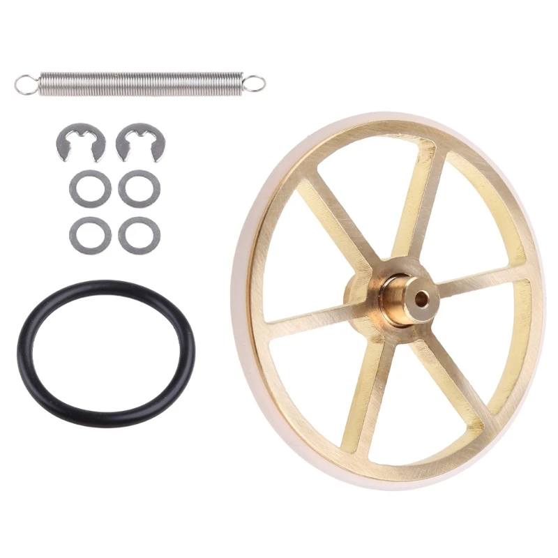 

Idler Wheel Upgraded Idler Wheel Set Stainless Steel with 2 Tire Shaft 2.45 for Lenco- Bogen DropShipping