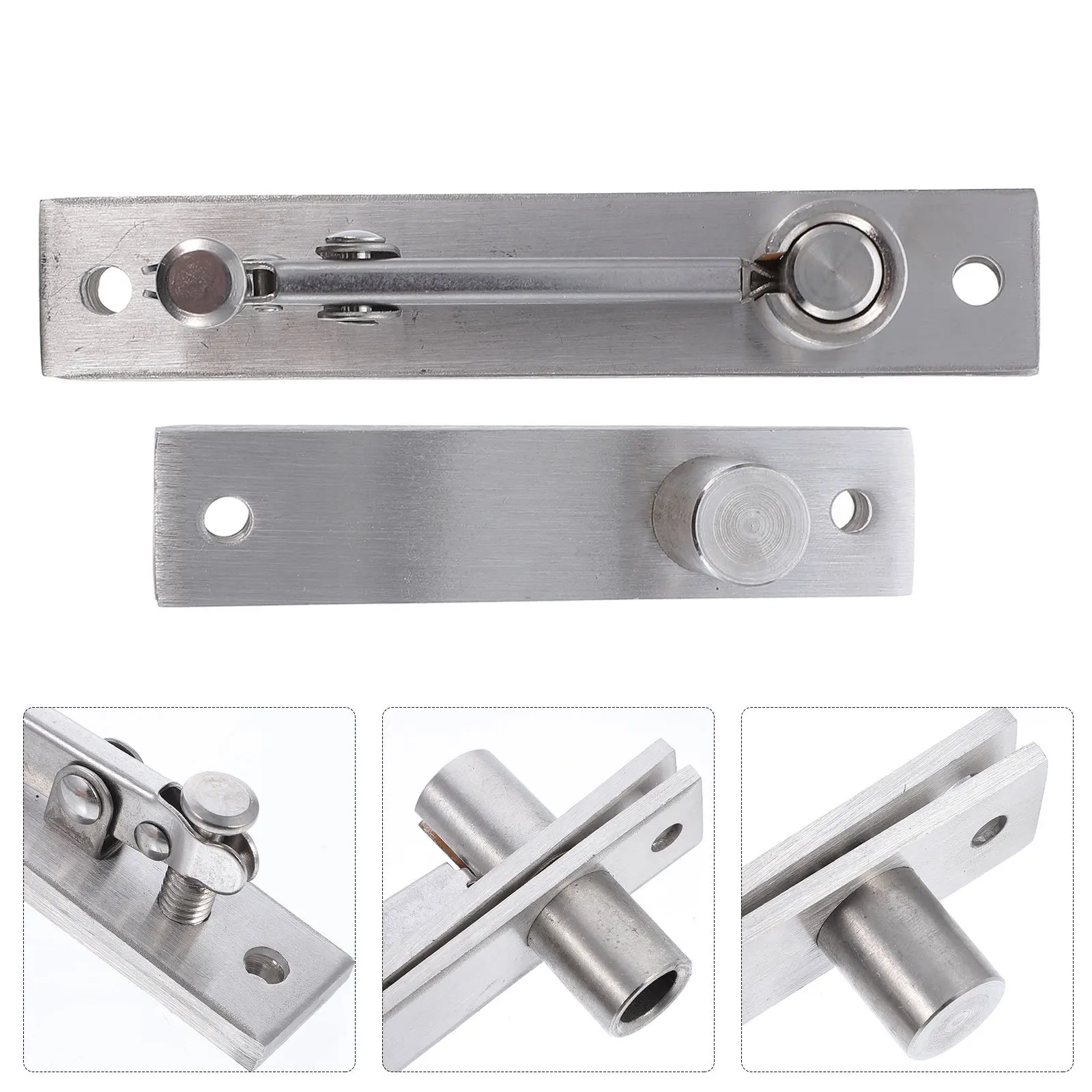

1Set Hidden Hinge Stainless Steel Multi Angle Rotation for Indoor Doors Thicken Shaft Cylinder Durable and Beautiful