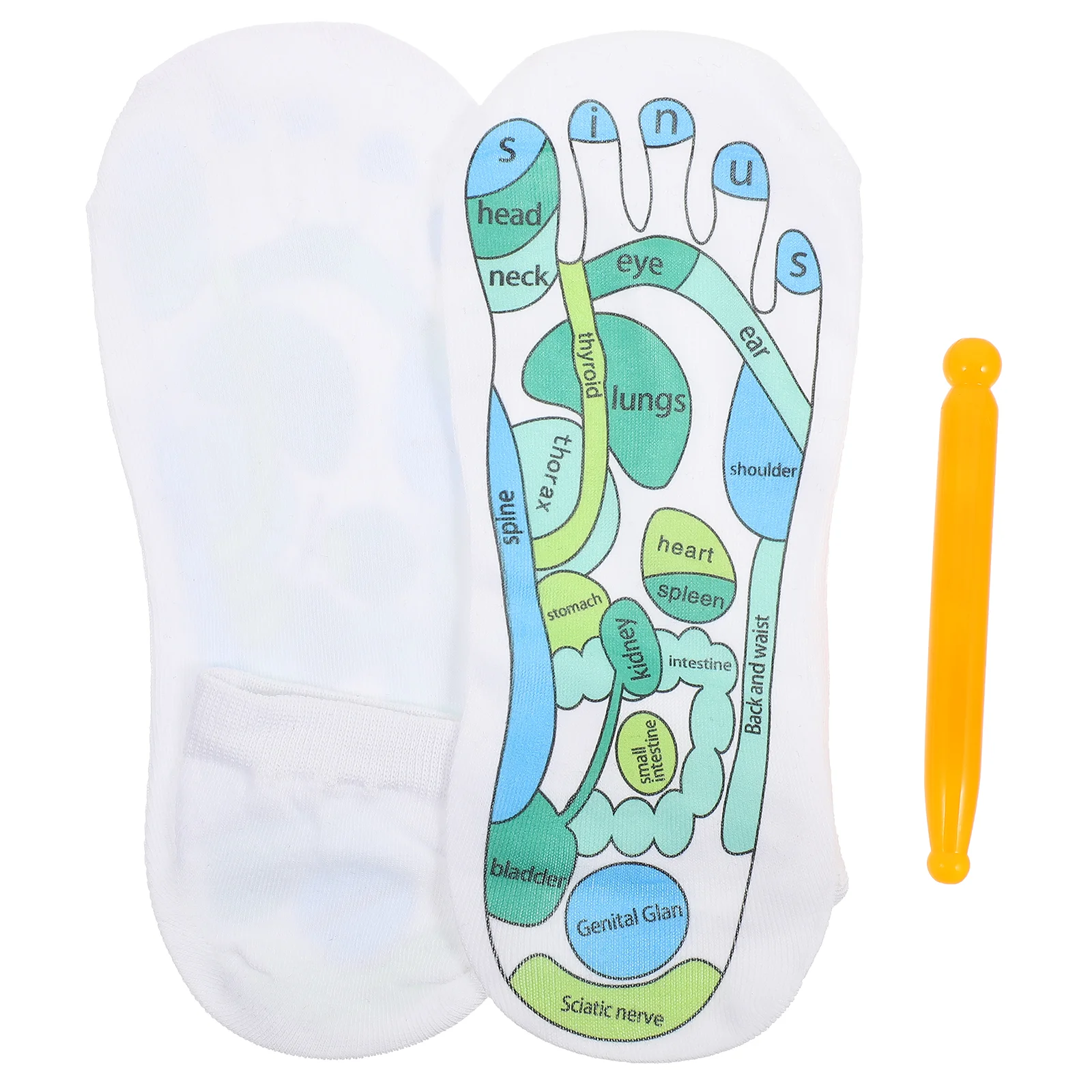Foot Spa Massage Socks Men's Slippers Acupoint Printed Breathable 's Walker
