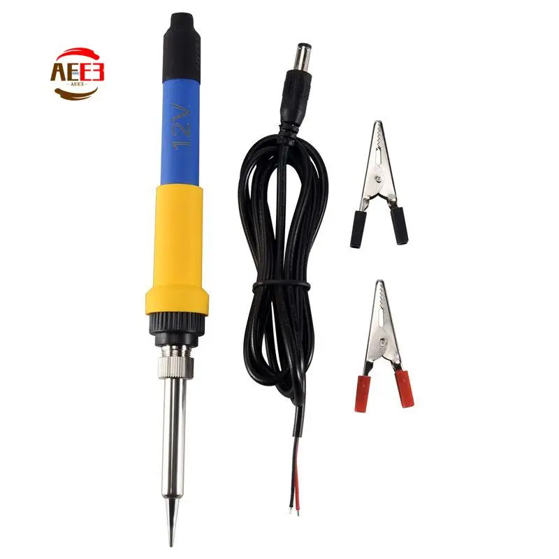AEE3-DC 12V Portable Soldering Iron Low-Voltage Car Battery 60W Welding Rework Repair Tools