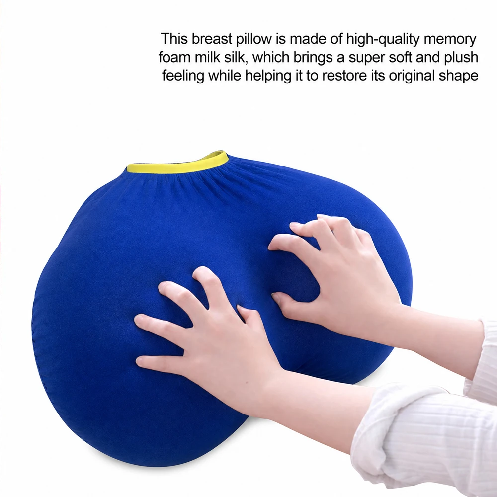 Boobs Breasts Pillow Cushion Soft Memory Foam Sleep Pillow for Neck and Shoulder Funny Latex Chest Pillow Gifts for Couples Gift