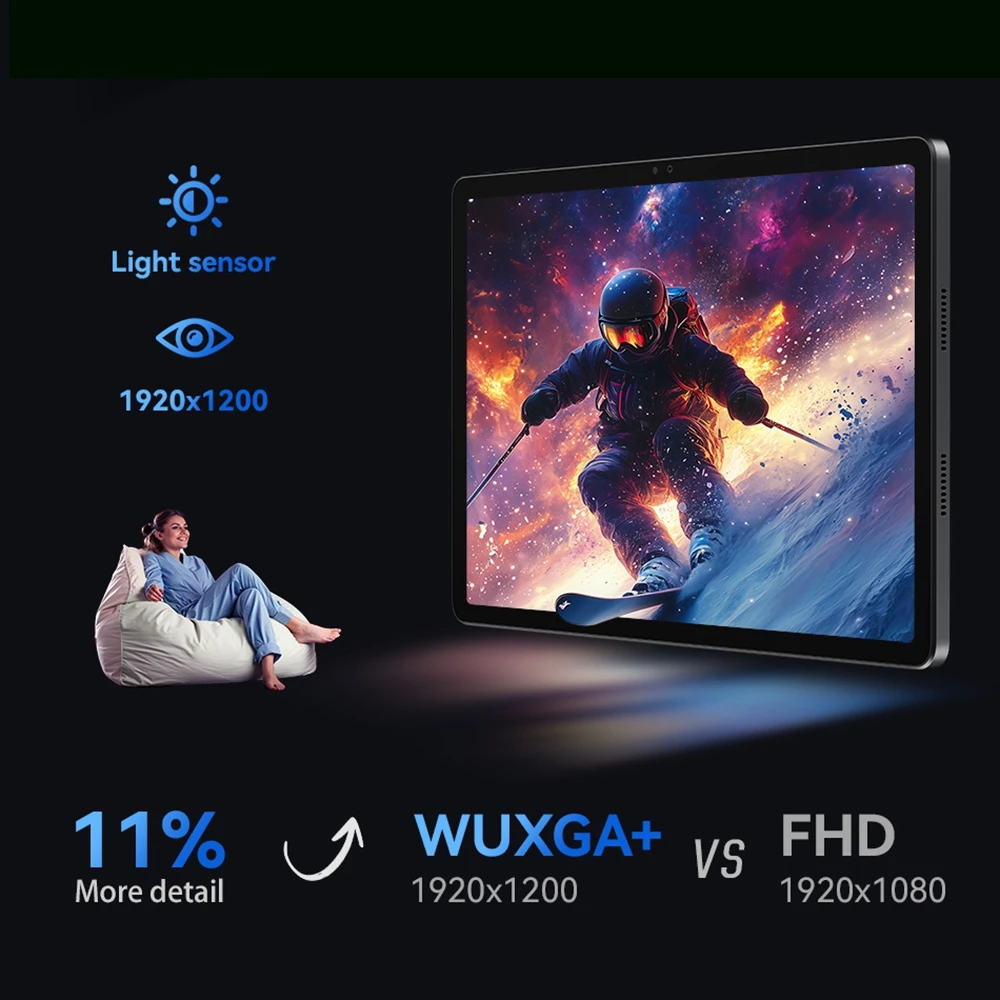 ALLDOCUBE Tavoletta da gioco da 11 pollici iPlay 60 Pro MediaTek G99 Octa-core 90Hz WUXGA + Display 128GB ROM Amdroid 14 Tablet PC 4G Pad