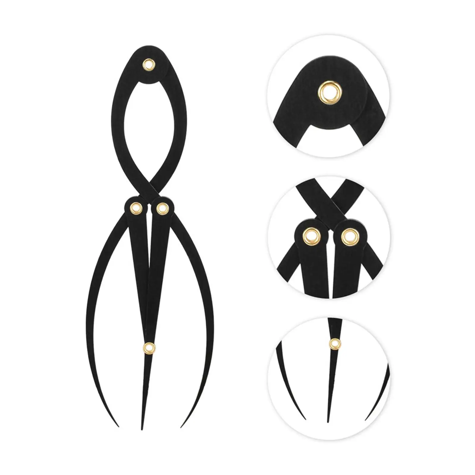 Szablon do brwi, przyrząd do modelowania, profesjonalne akcesoria wielokrotnego użytku, linijka do brwi dla profesjonalistów, do rysowania linii.