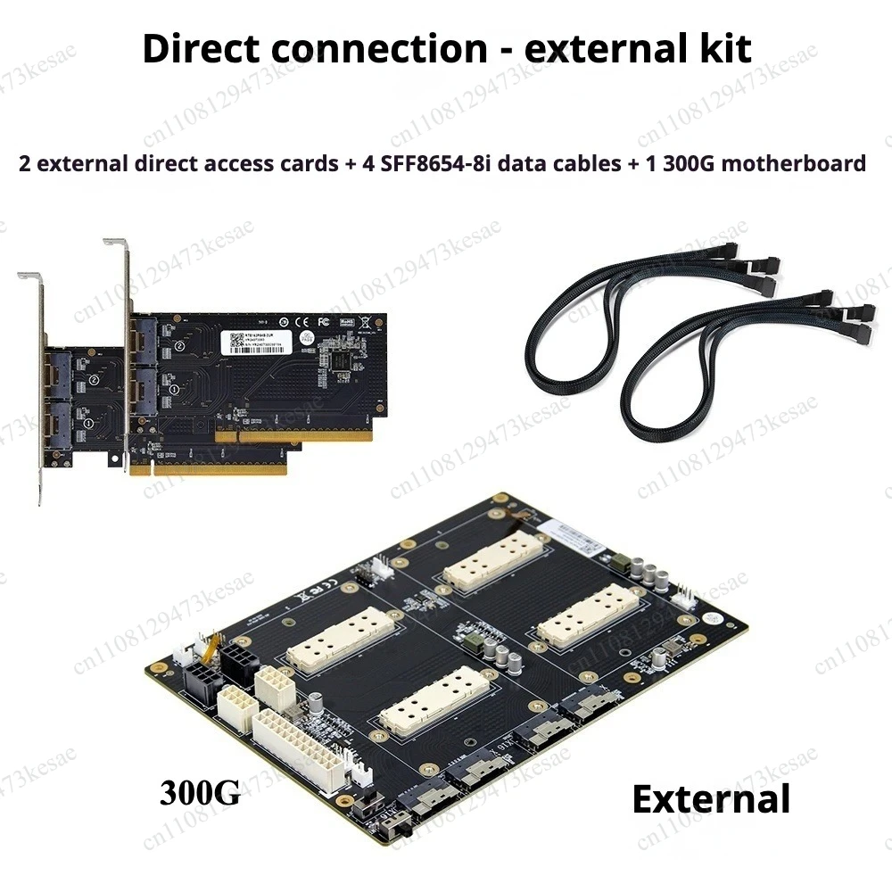 V100 SXM2 to PCIe Adapter Board PLX8749 Dual GPU Dock 300GB NVLink Interconnect Graphics Card Expansion Riser