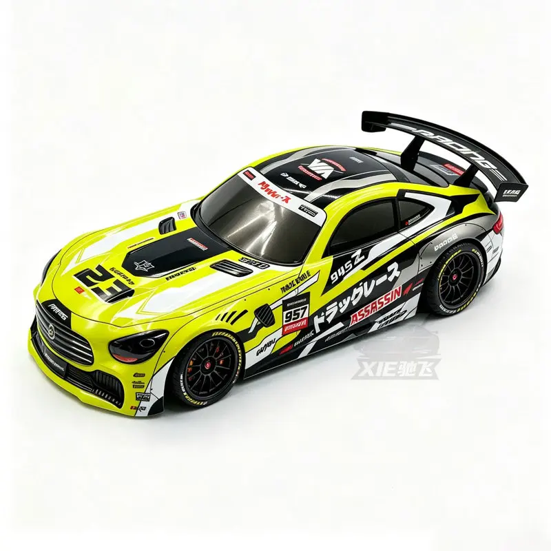 1/10 RC PVC Car Body Shell Upgrade Parts For Tamiya TT02/PTG/MJX 10303/Mercedes Frame and Rear Wing RC Replacement Accessories view 5
