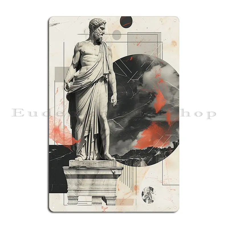 Stoic Philosopher Metal Plaque Poster Plaques Home Party Printing Personalized Tin Sign Poster