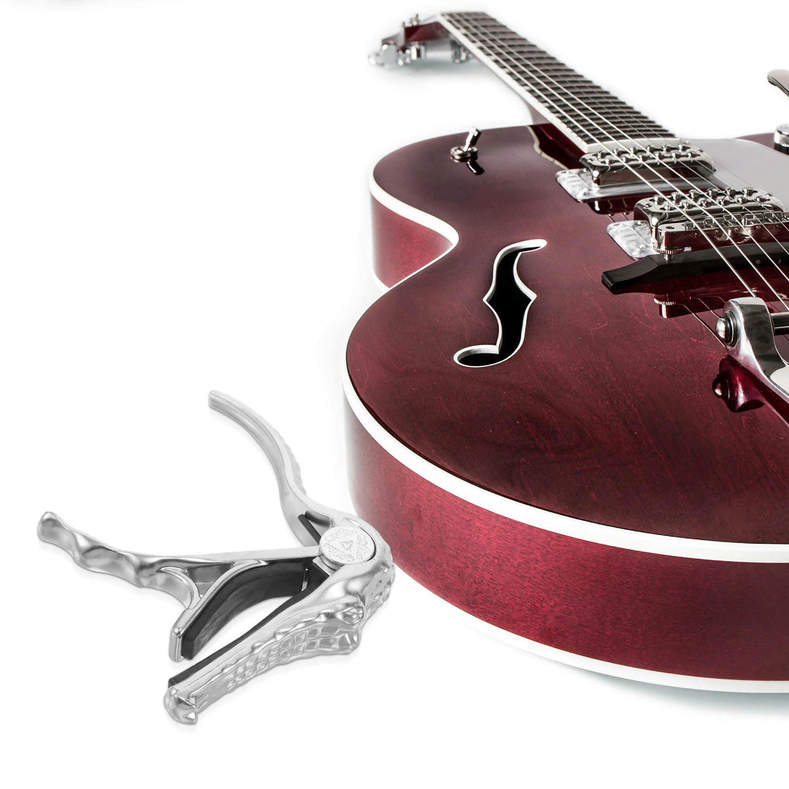 

1Pcs Durable Silver Guitar Capo with Alligator Head for Acoustic Electric Guitar Accessories