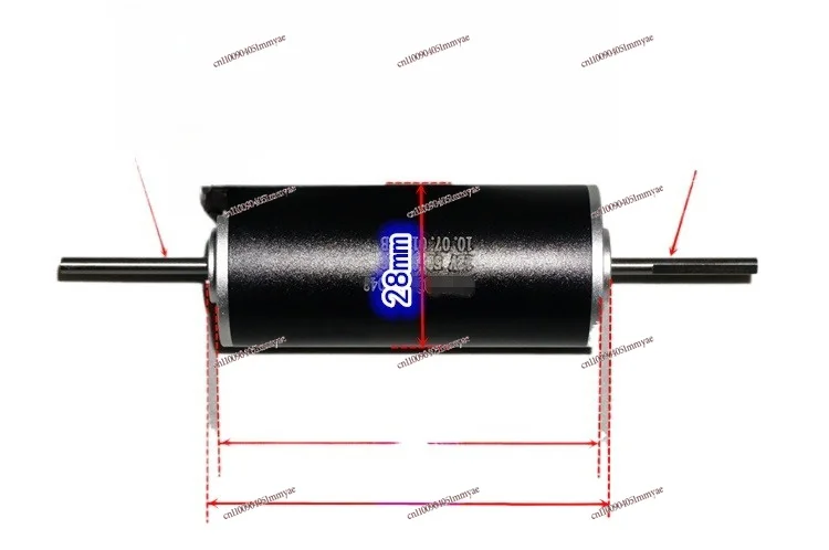 

EC2864 Neodymium Strong Magnetic Hollow Cup Brushless Motor 12-24V Hall 28mm Large Torque Brushless Motor
