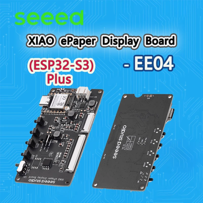 لوحة عرض XIAO ePaper EE04، مدعومة من XIAO ESP32-S3 Plus، لمشروع الورق الإلكتروني منخفض الطاقة، تدعم شاشة ePaper ذات 50 دبوسًا و24 سنًا #1