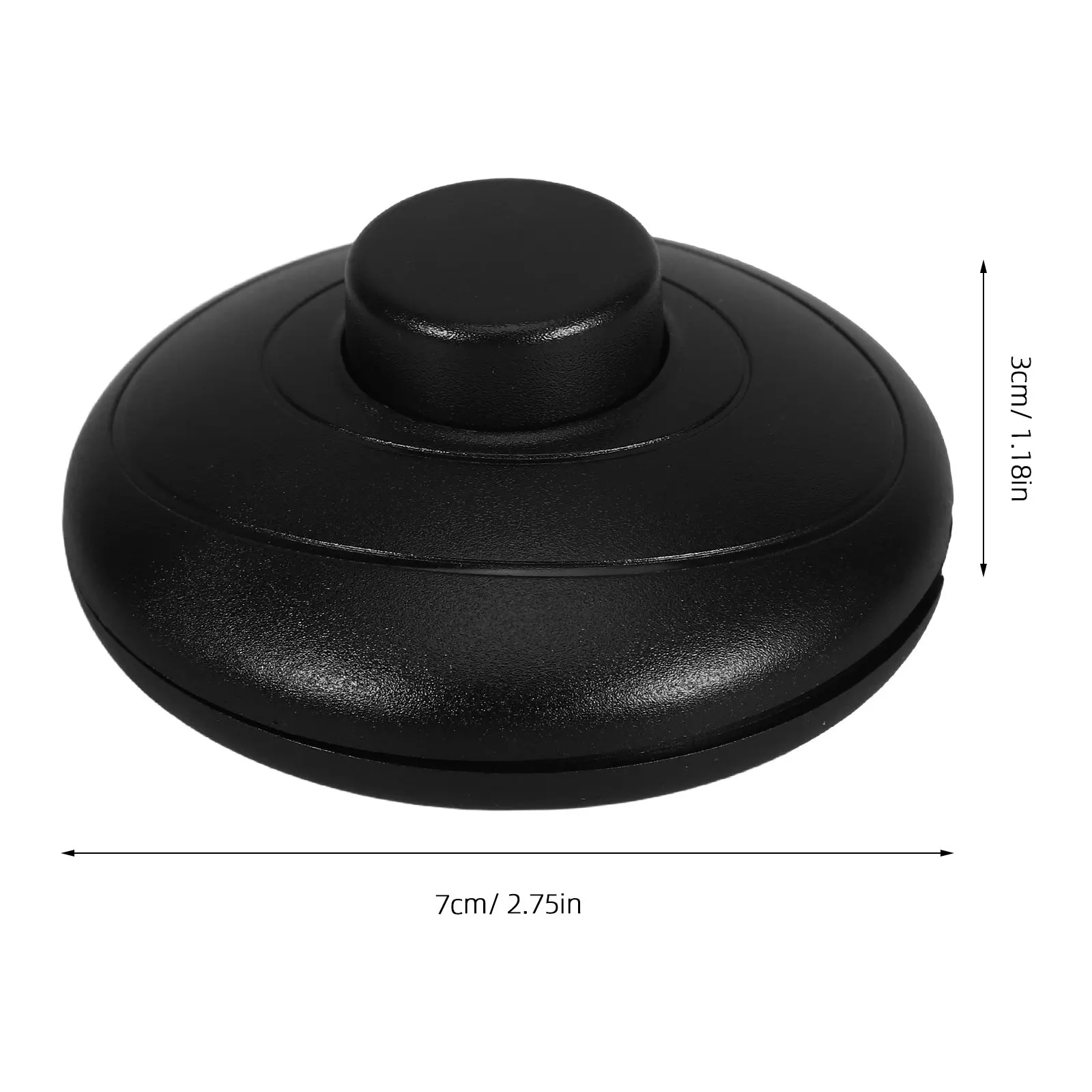 2Pcs Foot Pedal Switch Inline Push Controller Step-on Light Control for Floor Lamps LED Fixtures Smooth Tactile Feel