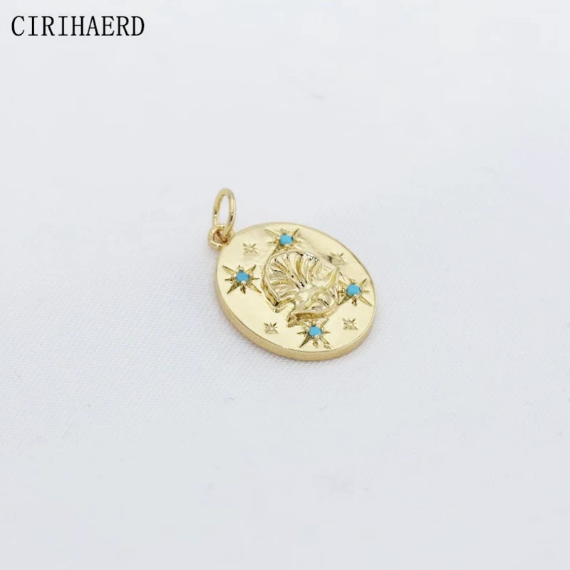 Stylish Vintage Animal Pendant 14K Gold Plated Zircon Lobster Snake Butterfly Necklace Pendants DIY Jewelry Accessories Findings