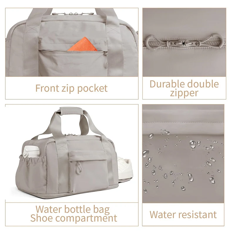 Waterproof Yoga Gym Bag Expandable Sports Fitness Handbag Dry Wet Swimming Daypack With Shoes Pocket Travel Luggage Shoulder Bag