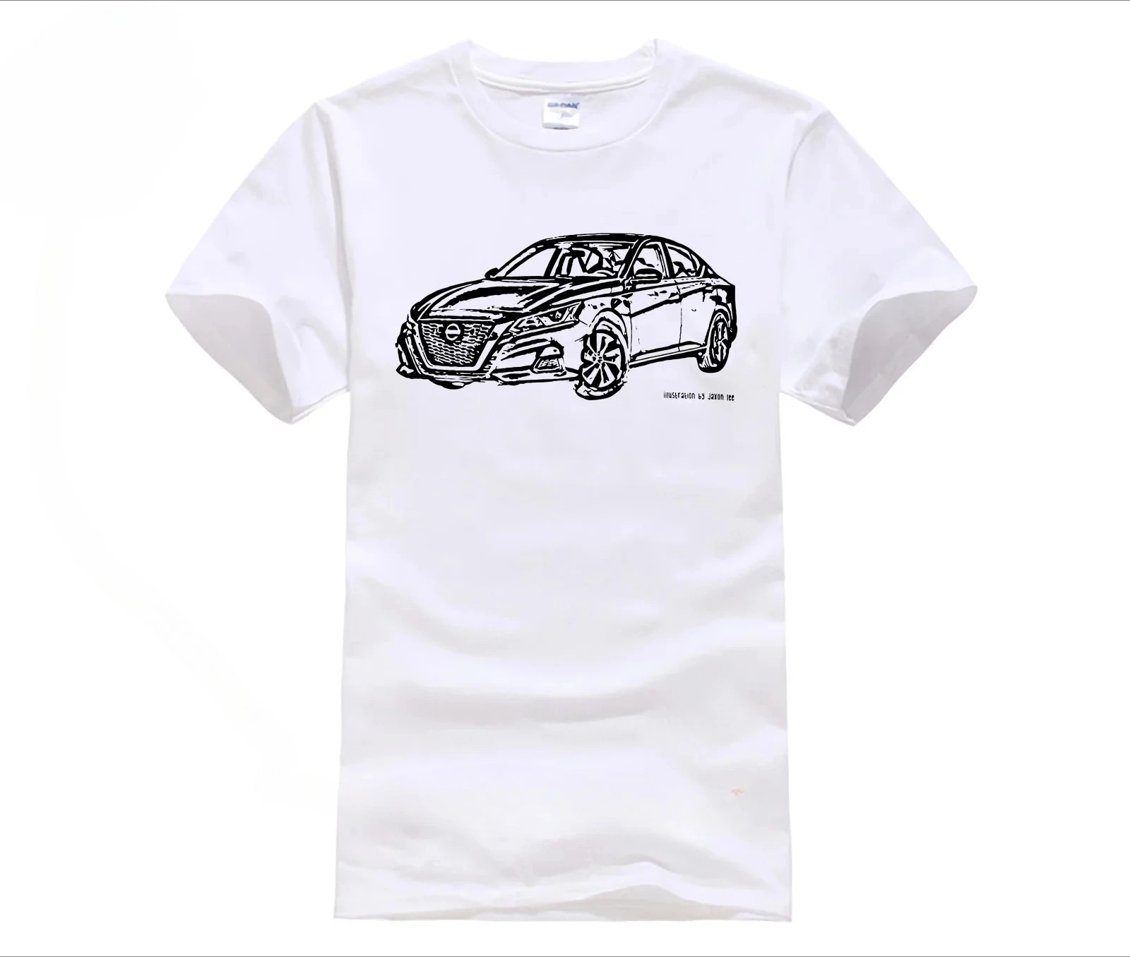 

Men's Cool Short Sleeve T-Shirt, JL Illustration Tee For Altima Motorcar Fans