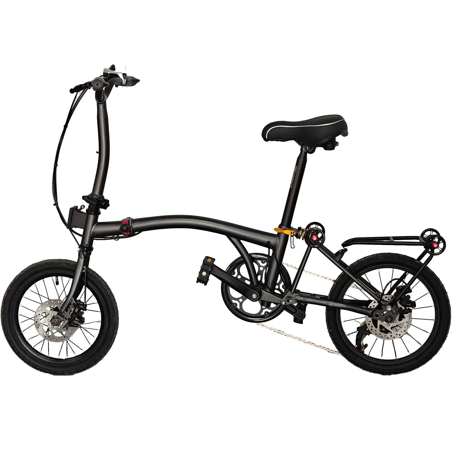 

16-дюймовый небольшой складной велосипед из красочной ткани с рамой с покрытием