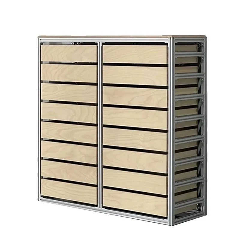 marine plate storage , Medieval aluminum profile file cabinet, drawer locker, side , chest