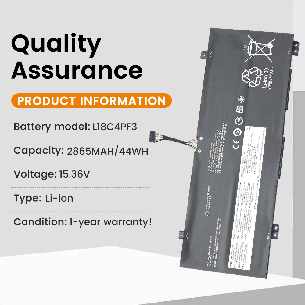 L18M4PF4 L18C4PF4 L18M4PF3 Laptop Battery for Lenovo IdeaPad C340-14IWL C340-14API Flex-14API Flex-14IWL 14IML S540-14IML 45Wh