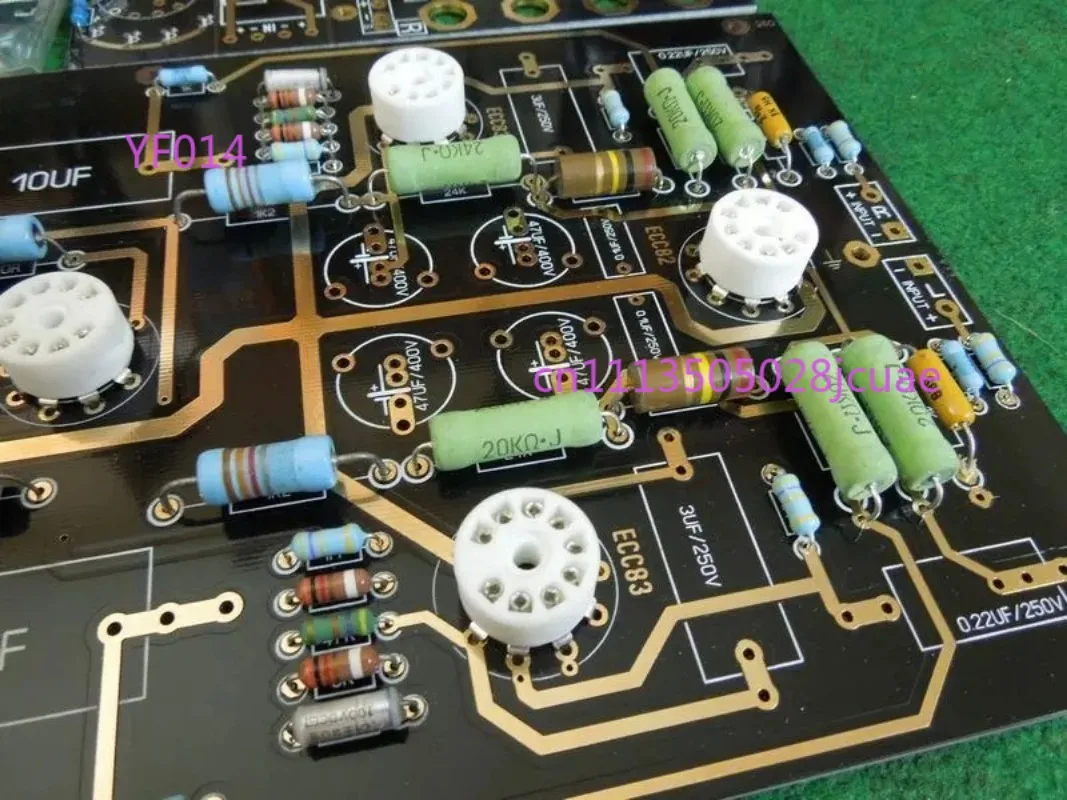 HiFi Vacuum Tube Preamplifier Kit, 12AX7 12AU7 Tube Based Classic Circuit DIY Preamp Audio Accessory