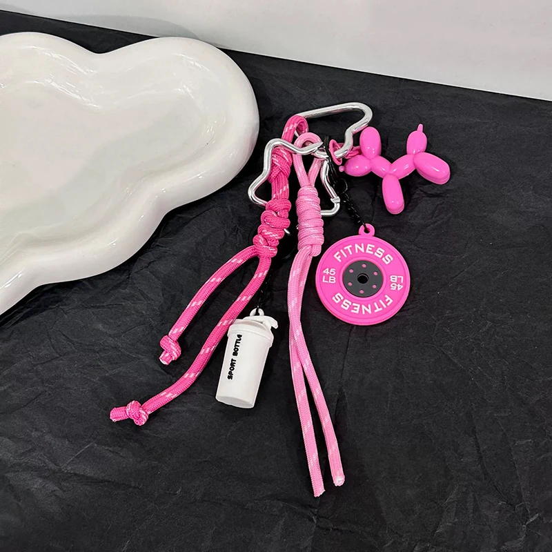 

Брелок-имитация гантелей и гирь, прямоугольный, креативный, для сумок