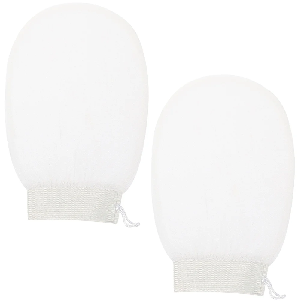 

2Pcs Exfoliating Bath Gloves Body Scrub Mitts Rayon Material Comfortable Safe for Leg Back Arm Chest Cleaning Bathing Gloves