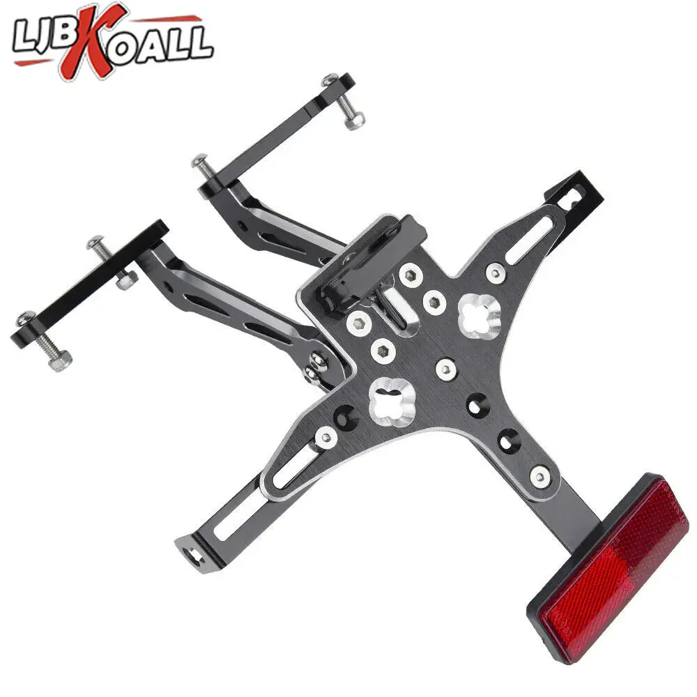 

For Yamaha T-MAX530 TMAX 530 TMAX530 2012-2016 Motorbike Adjustable License Number Plate Holder Bracket LED Fender Eliminator