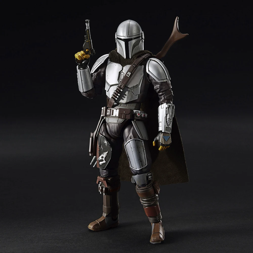 In Stock Bandai Star Wars Plastic Model Kit The Mandalorian (Beskar Armor) 1/12 Scale 150 mm Movie Action Figure Collection Toys