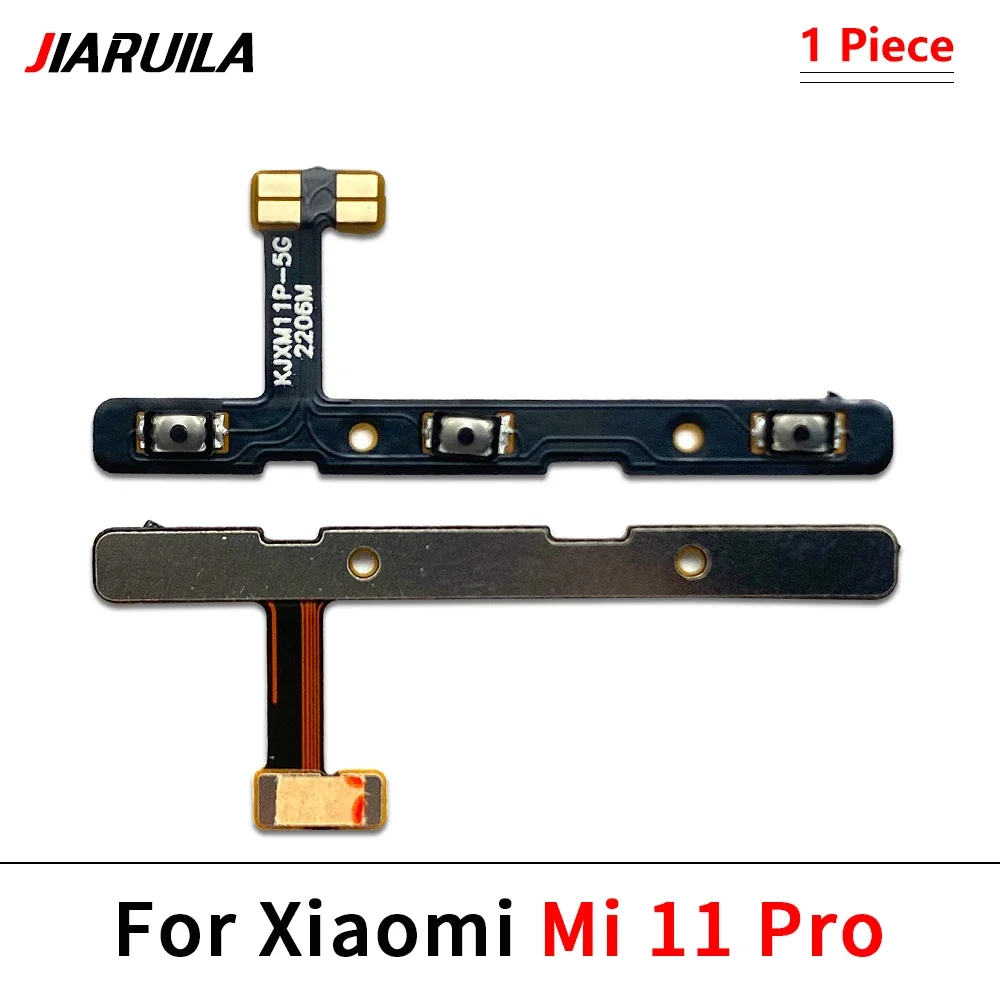 20 قطعة/الوحدة جديد ON OFF زر الطاقة فليكس كابل الشريط ل Xiaomi Mi 11 12 12S 13 لايت برو كتم الصمت حجم مفتاح جزء