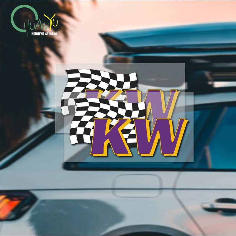 Reflective sticker for KW shock absorber car modification body window decoration waterproof sticker painting