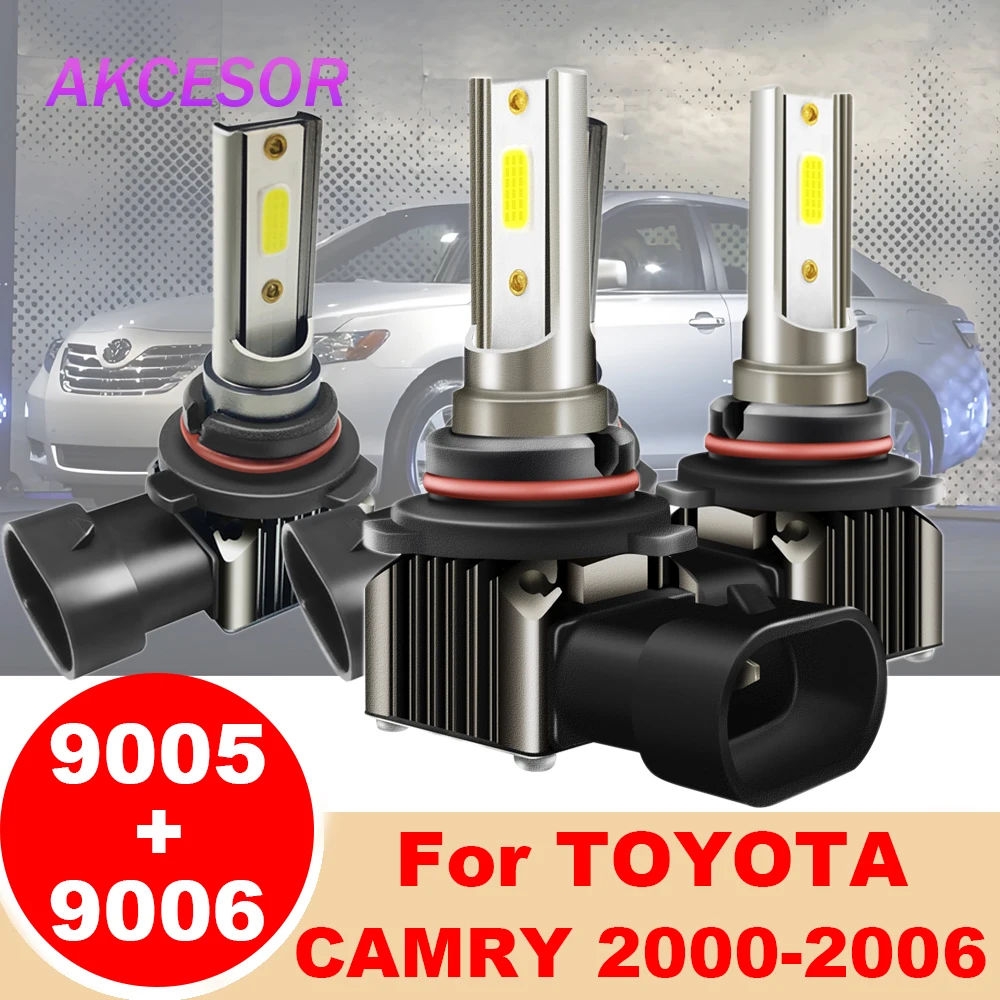 

Mini 9005 LED 9006 Car Headlight Bulbs HB3 HB4 fit for TOYOTA CAMRY 2000-2006 High Low Beam 60W 6000LM Auto Lamp All in One