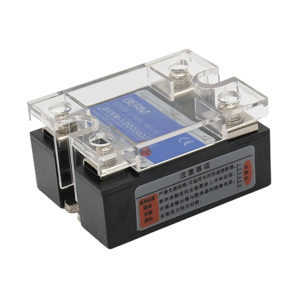 25A Solid State Relay Input 3-32VDC  For SSR DC-DC DC Load 5-220V Control DC DD220D25 Solid State Relay With LED Indicator Light