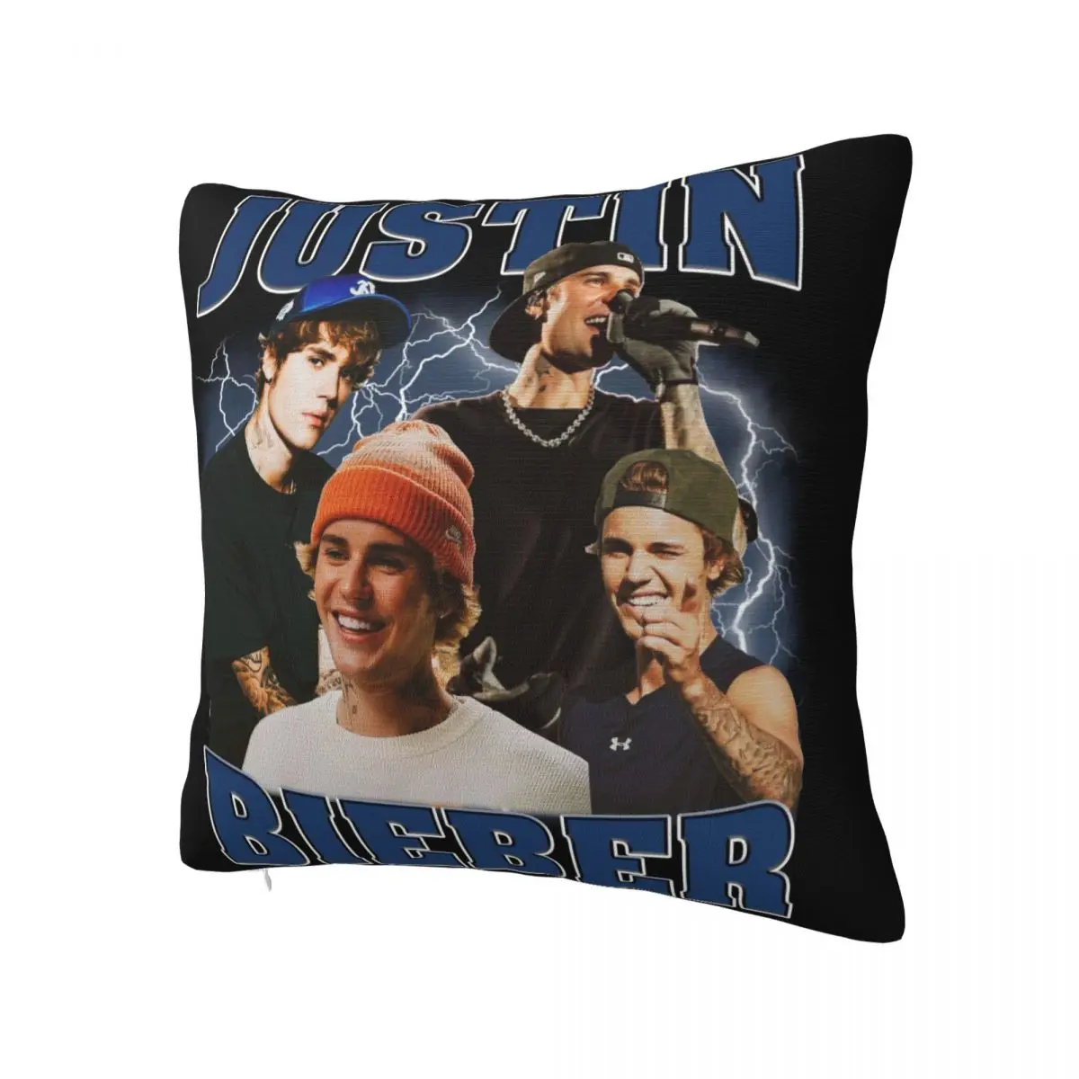 Justined Biebered Pillowcase Soft Polyester Cushion Cover Gift Throw Pillow Case Cover Seat Zippered 45X45cm