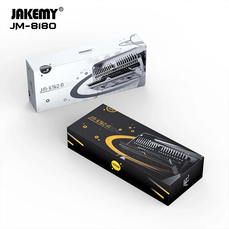 

JAKEMY JM-8180 Набор прецизионных отверток 47 в 1, насадки из материала CR-V для мобильного телефона, компьютера, ПК, ремонт, ручные инструменты