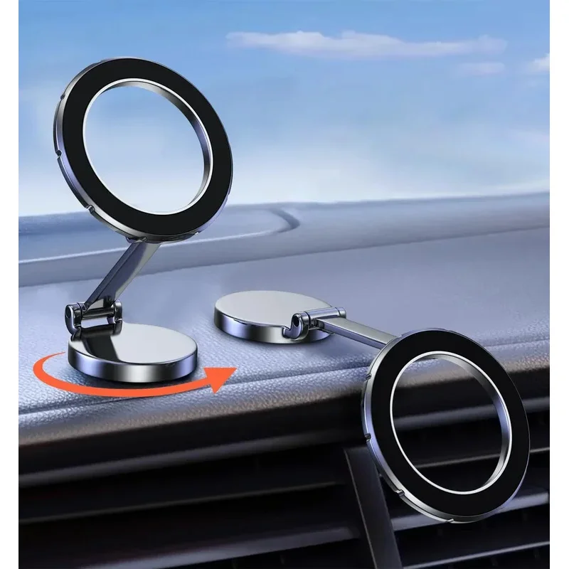 

1080 Magsafe Car Phone Holder For iPhone 14 15 16 Android In Car Accesiories Mobile Cellphone Holders Support For Tesla Mo