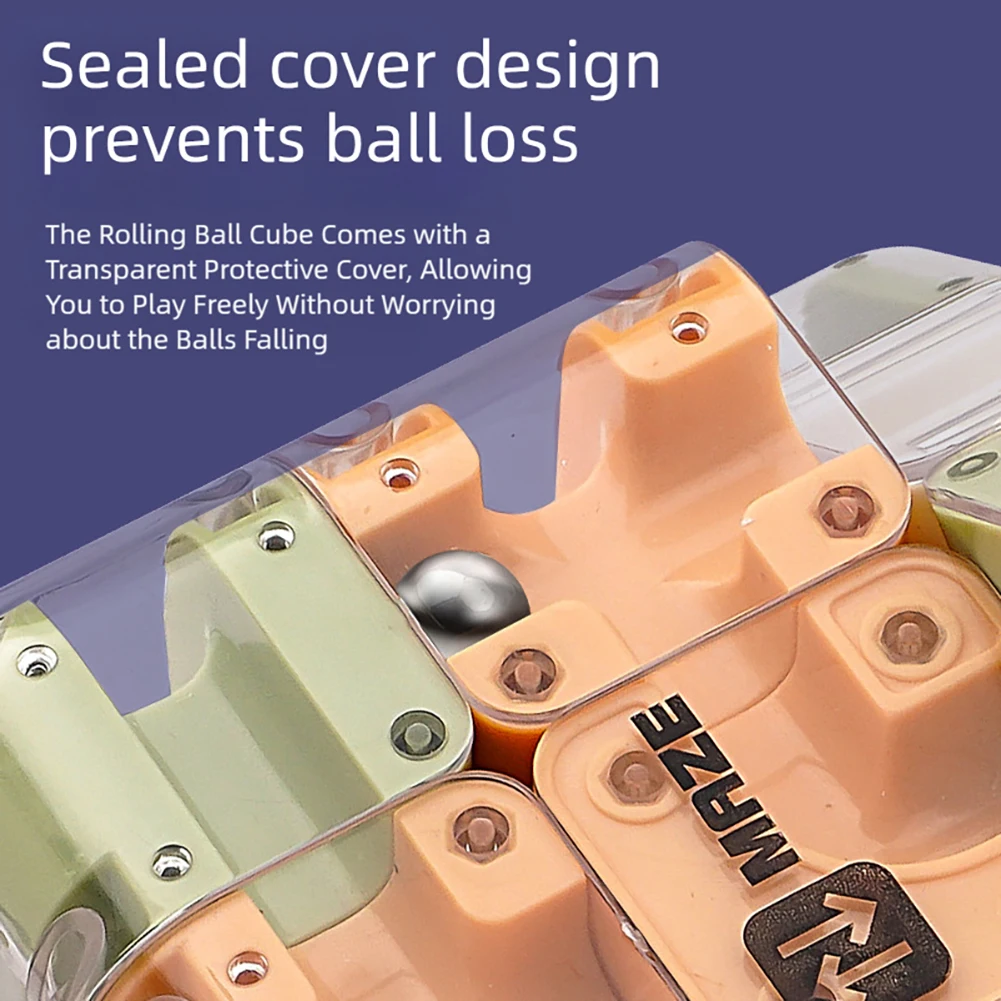 Groot labyrint 3D-puzzels doolhofkubussen 3D doolhofkubussen puzzel met rollende bal Vakantie verjaardagscadeau